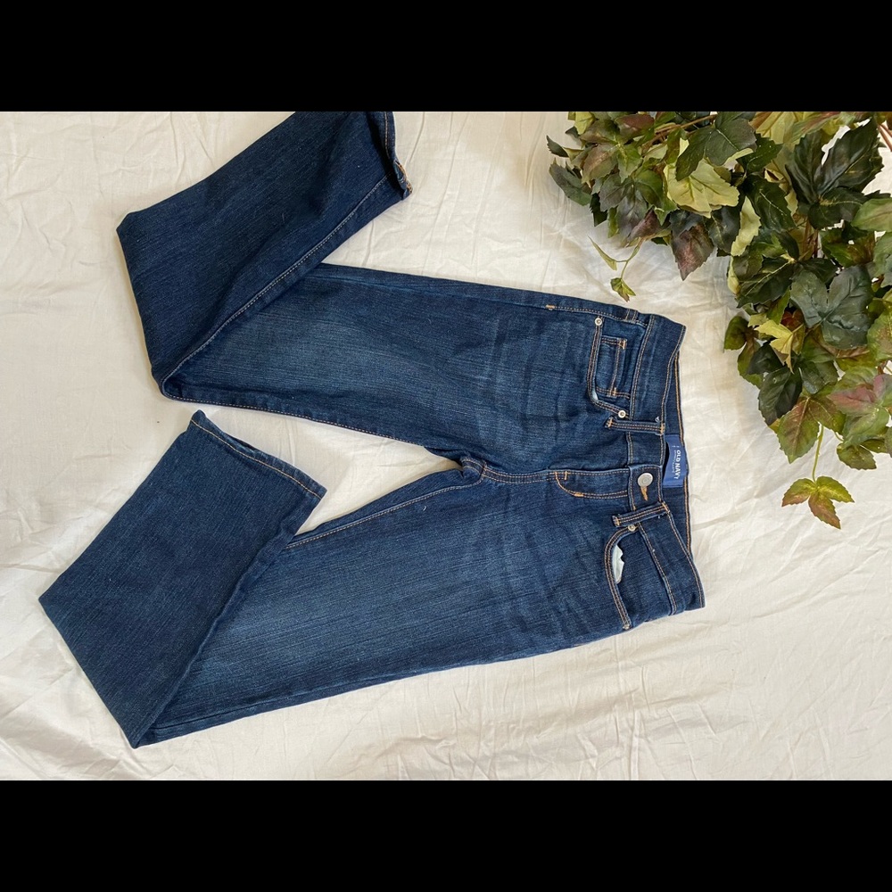 Old navy, navy blue denim skinny jeans